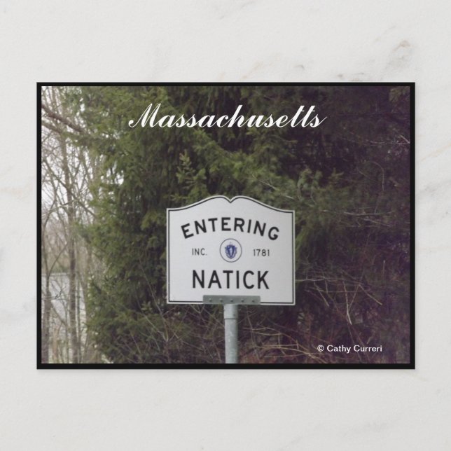 Natick, Massachusetts Postcard (Front)