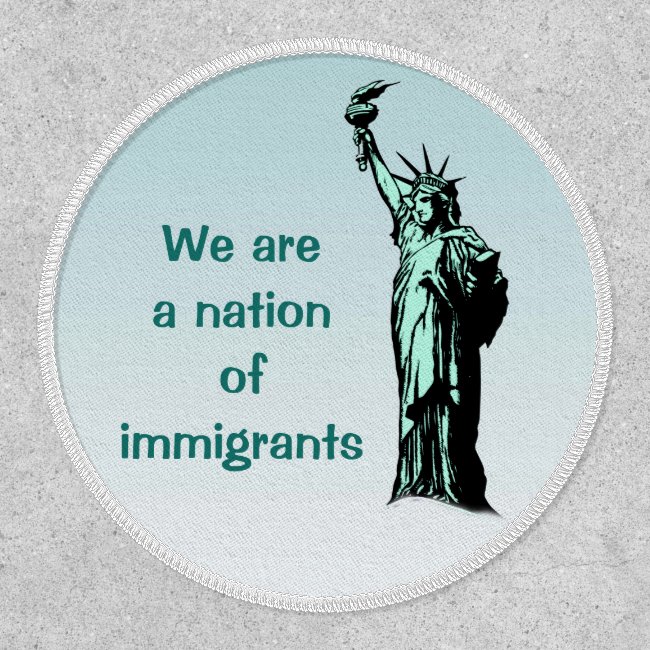 Nation of Immigrants Blue Patch