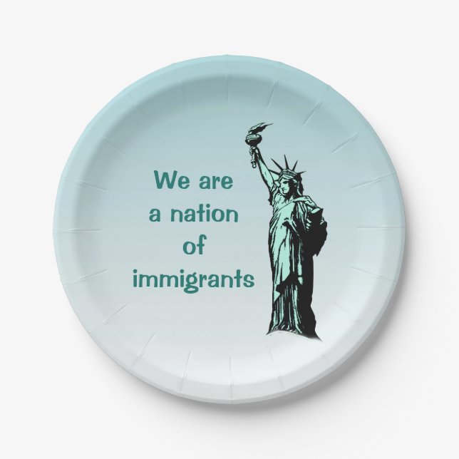 Nation of Immigrants Paper Plates (Front)