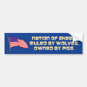nation of sheep bumper sticker