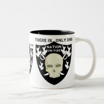 Nation On Fire - There Is Only One Two-tone Coffee Mug by CreativeContribution at Zazzle