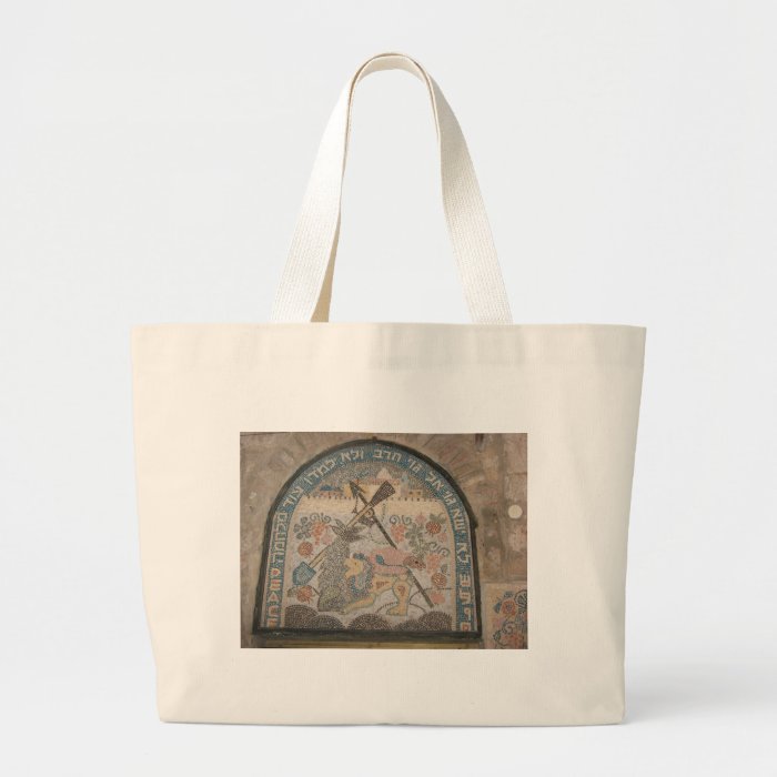 Nation shall not lift the sword against nation tote bag