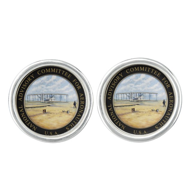 National Advisory Committee for Aeronautics Logo Cufflinks (Front)