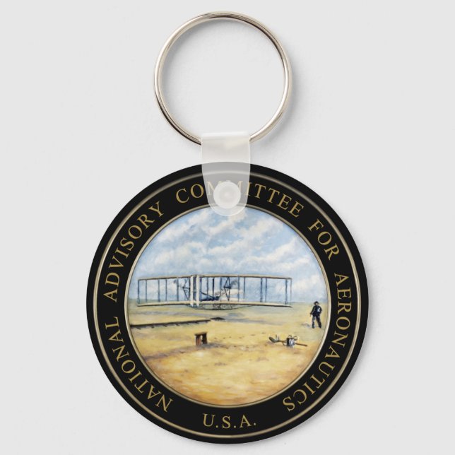 National Advisory Committee for Aeronautics Logo Keychain (Front)