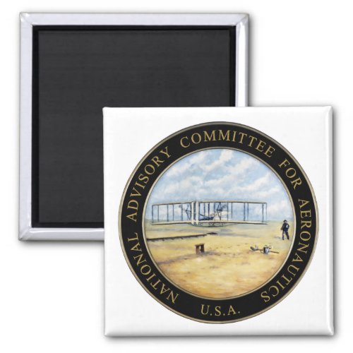 National Advisory Committee for Aeronautics Logo Magnet
