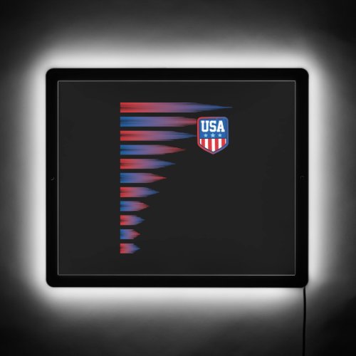 National America Flag American Soccer USA    LED Sign