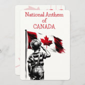 national anthem of CANADA LYRICS (Front/Back)