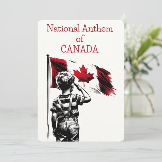 national anthem of CANADA LYRICS (Standing Front)