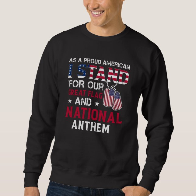 National Anthem - USA Flag Design Sweatshirt (Front)