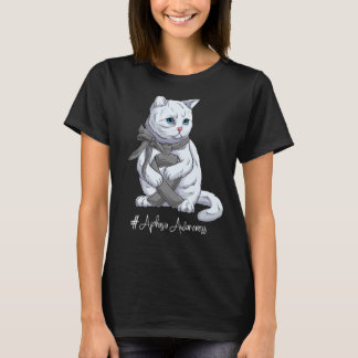 National Aphasia Awareness Month Gray Ribbon Cute T-Shirt