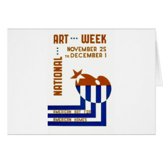National Art Week - WPA Poster - Cards