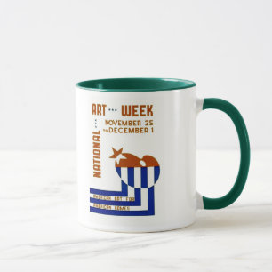 National Art Week - WPA Poster - Mug