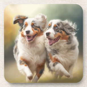 National Australian Shepherd Day, Aussie Dog Beverage Coaster