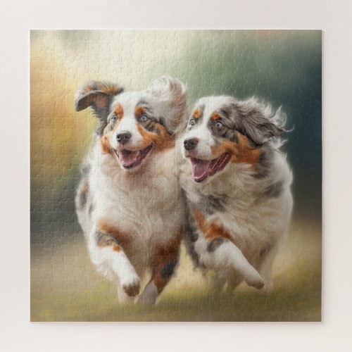 National Australian Shepherd Day Aussie Dog Jigsaw Puzzle