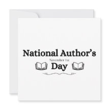 National Author's Day November 1st text and books