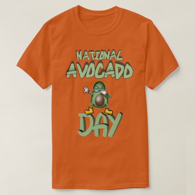 National Avocado Day 2022 T-Shirt (Design Front)