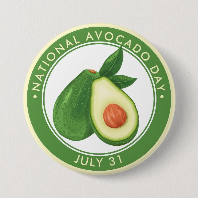 National Avocado Day Button (Front)