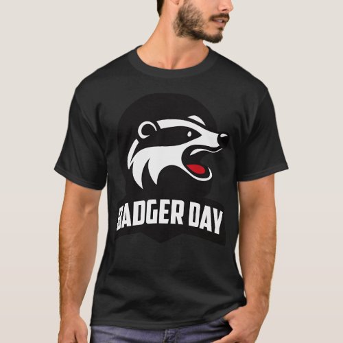 National Badger Day October T_Shirt