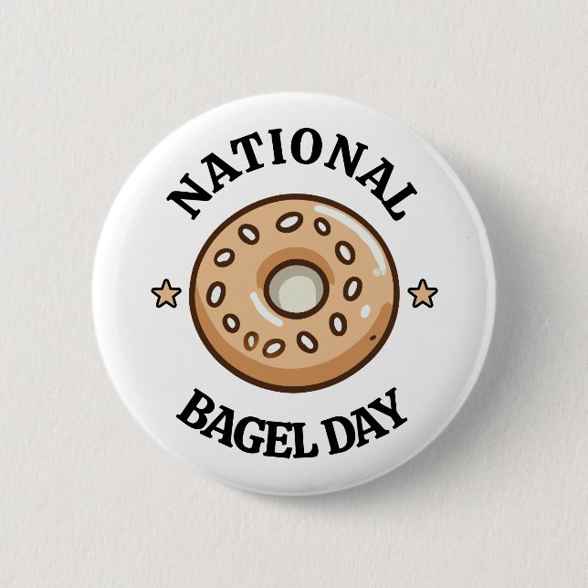 National Bagel Day Button (Front)