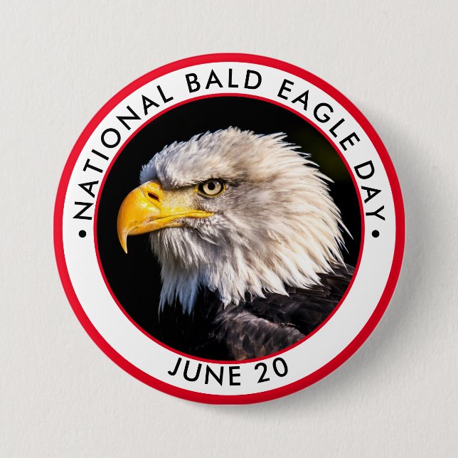 National Bald Eagle Day Button (Front)