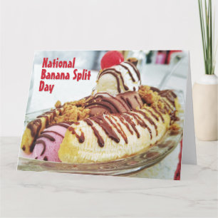 National Banana Split Day Card