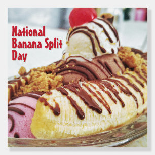 National Banana Split Day Foam Board