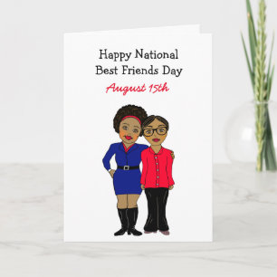 National Best Friends Day August 15th Card
