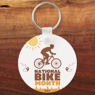 National Bike Month Keychain