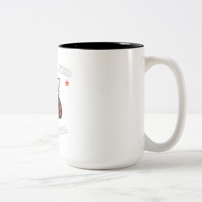 National Bird of Manitoba Funny Winnipeg Mosquito  Two-Tone Coffee Mug (Right)