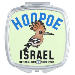 National Birdorable of Israel: Hoopoe Square Compact Mirror
