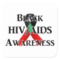 National Black HIV/AIDS Awareness Day Square Sticker