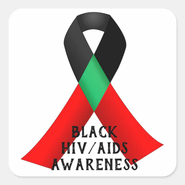 National Black HIV/AIDS Awareness Day Square Sticker