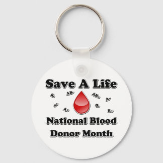 National Blood Donor Month - Save A Life Keychain