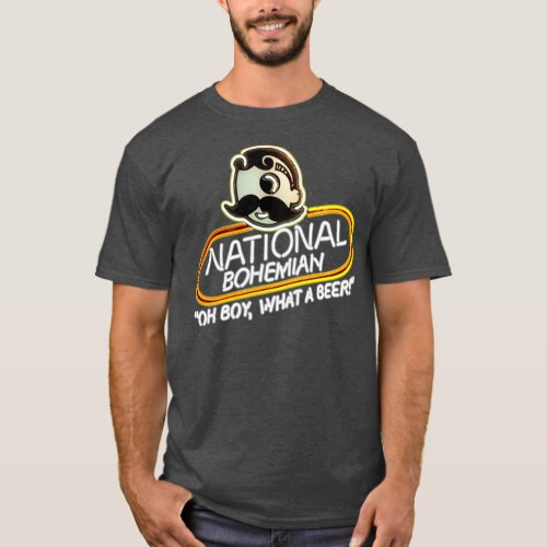 National Bohemian Brewery Neon Sign T_Shirt