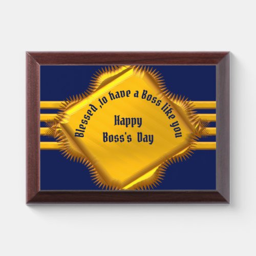 national boss day award plaque