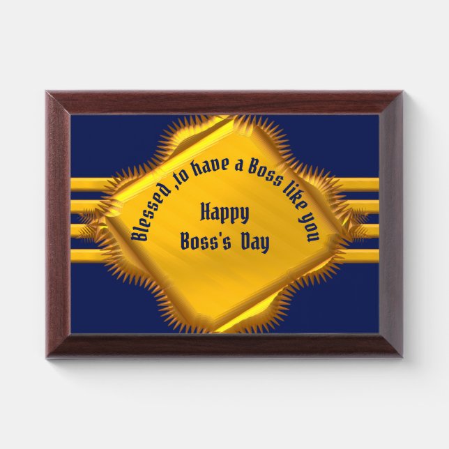 national boss day award plaque (Horizontal)
