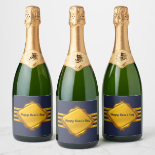 National Boss Day Sparkling Wine Label