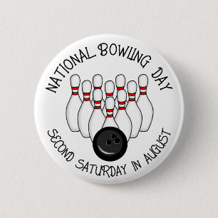 National Bowling Day Button