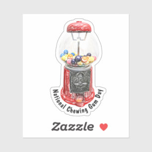 National Bubble Gum Day Sticker