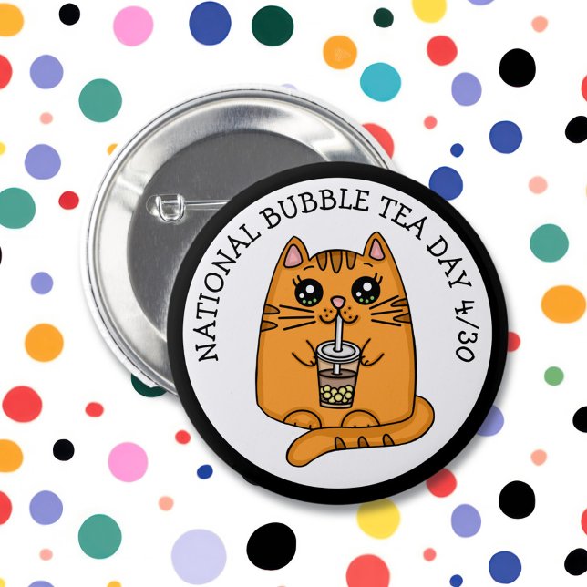 National Bubble Tea Day - April 30   Button (Creator Uploaded)