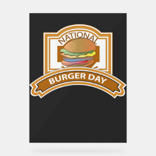 National Burger Day Sign