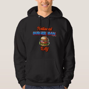 National Burgerman Day – Fun Bold Celebration Desi Hoodie