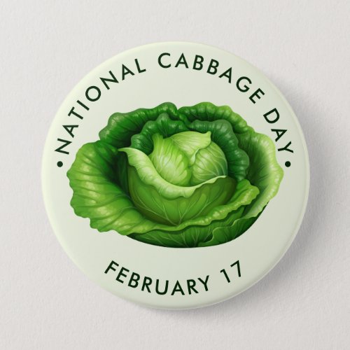 National Cabbage Day Button