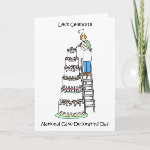 National Cake Decorating Day  October 10th Card