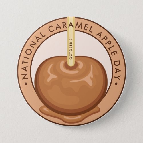 National Caramel Apple Day Button