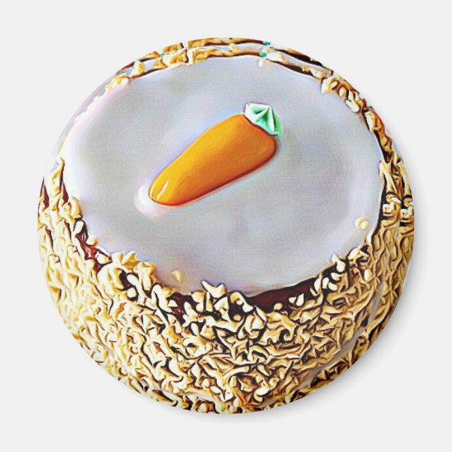 National Carrot Cake Day February 3rd Holiday Magnet (Front)