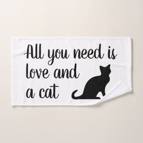 National cat day gift towel with cute quote design