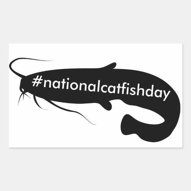 National Catfish Day  Rectangular Sticker (Front)