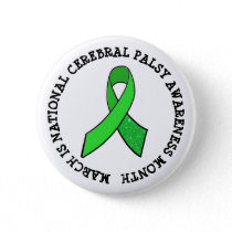National Cerebral Palsy Awareness Month Button