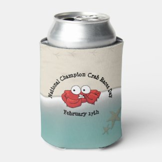 National Champion Crab Races Day Soda Cooler